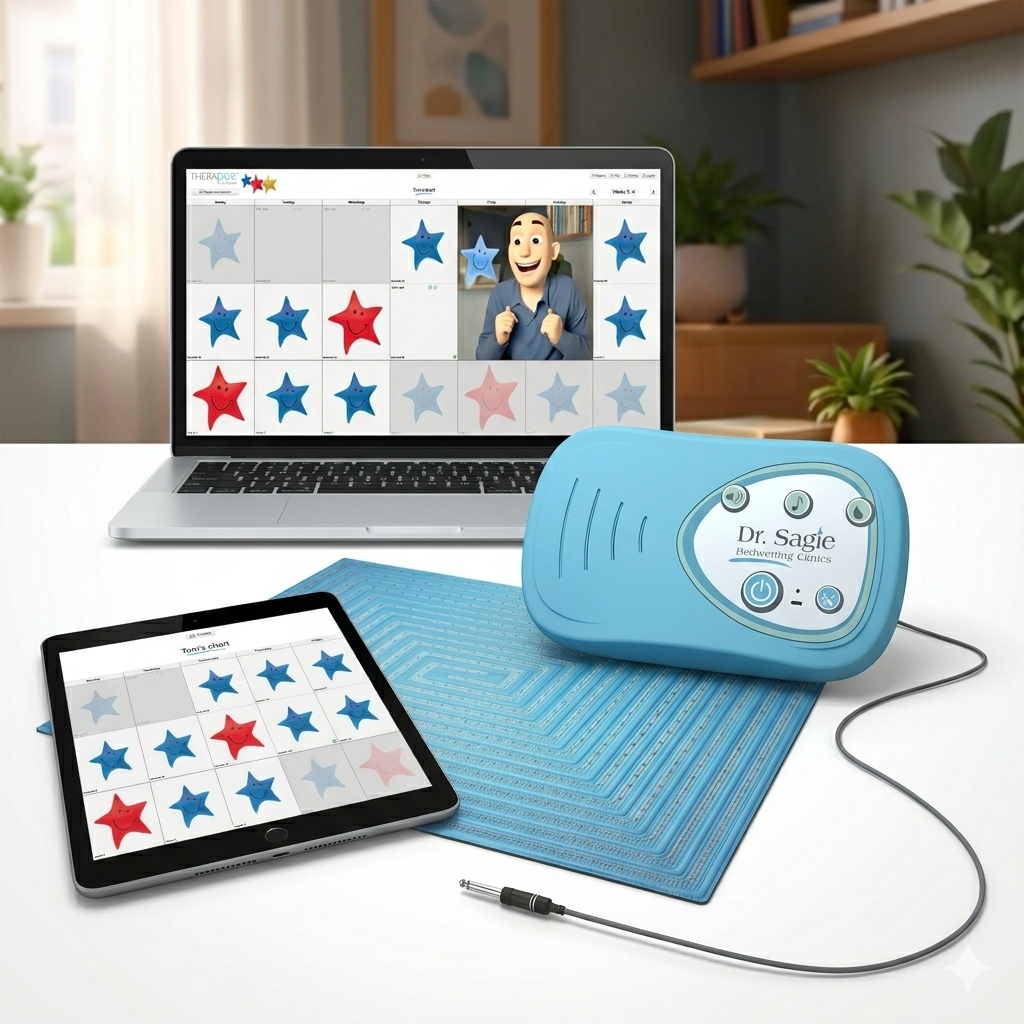 TheraPee خطة الأشقاء - نظام علاج التبول اللاإرادي